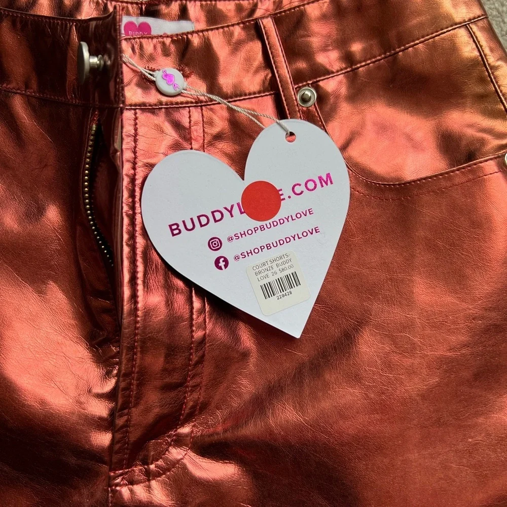 Buddy Love Court Shorts in Bronze​ - Picture 2 of 6